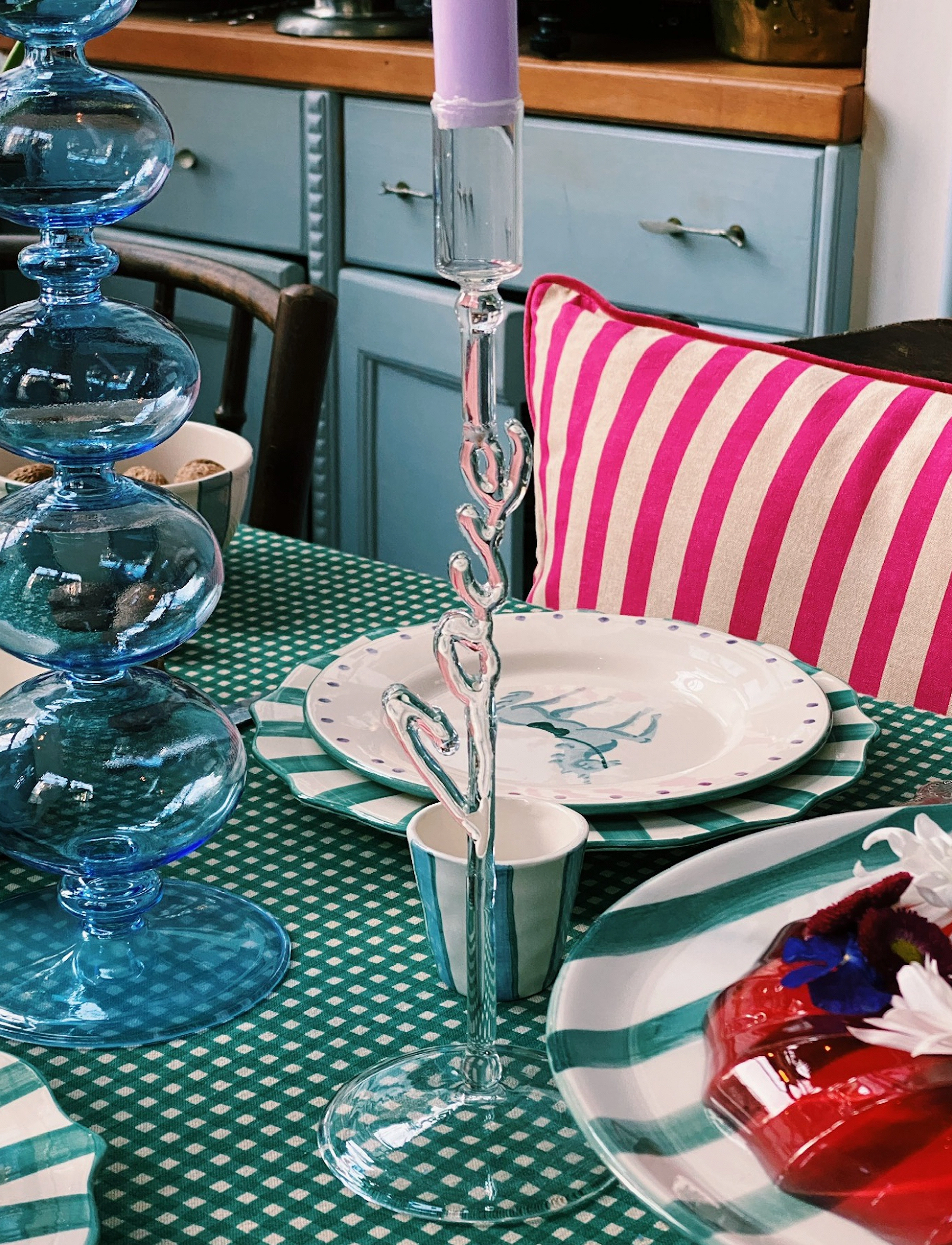 Anna + Nina - Love Candle Holder - chandeliers - clear - 4