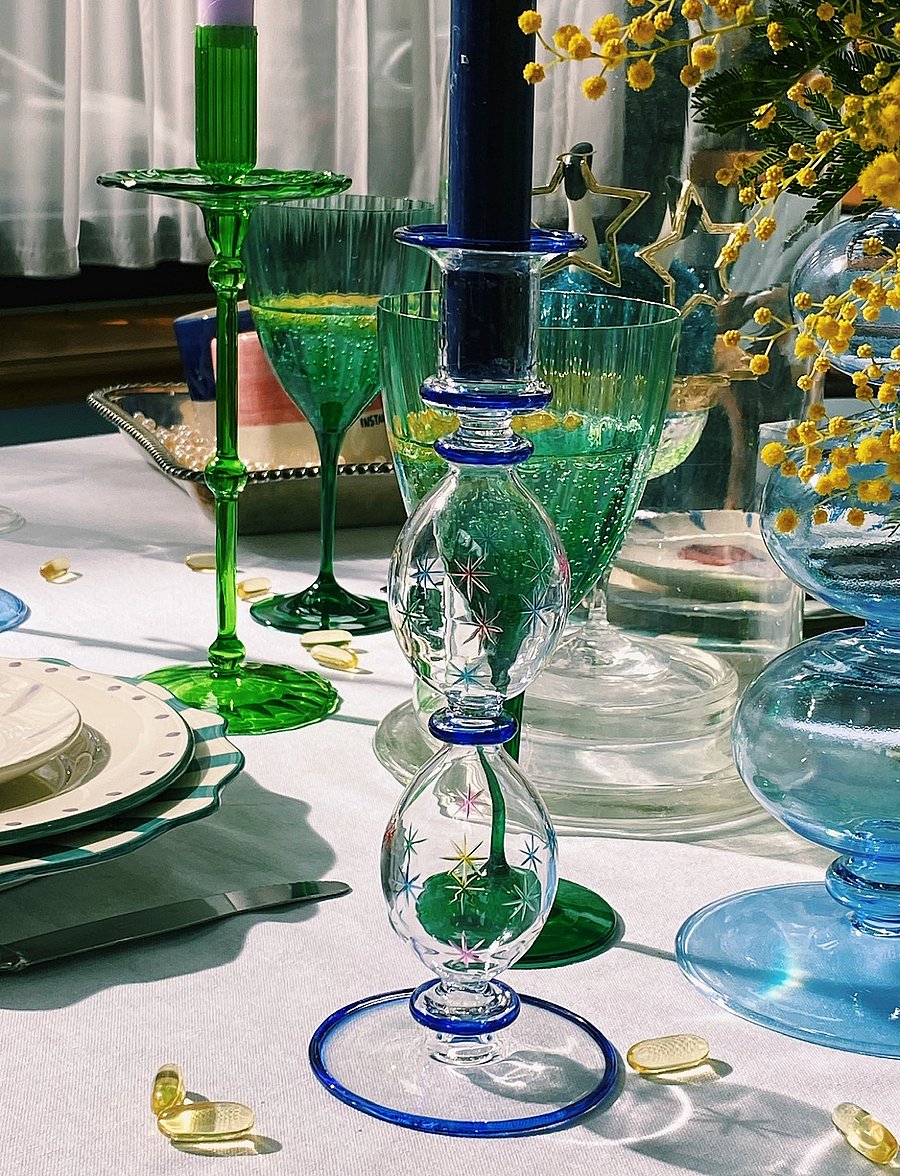 Anna + Nina - Galaxy Candle Holder - madalaimad hinnad - multicolor - 1