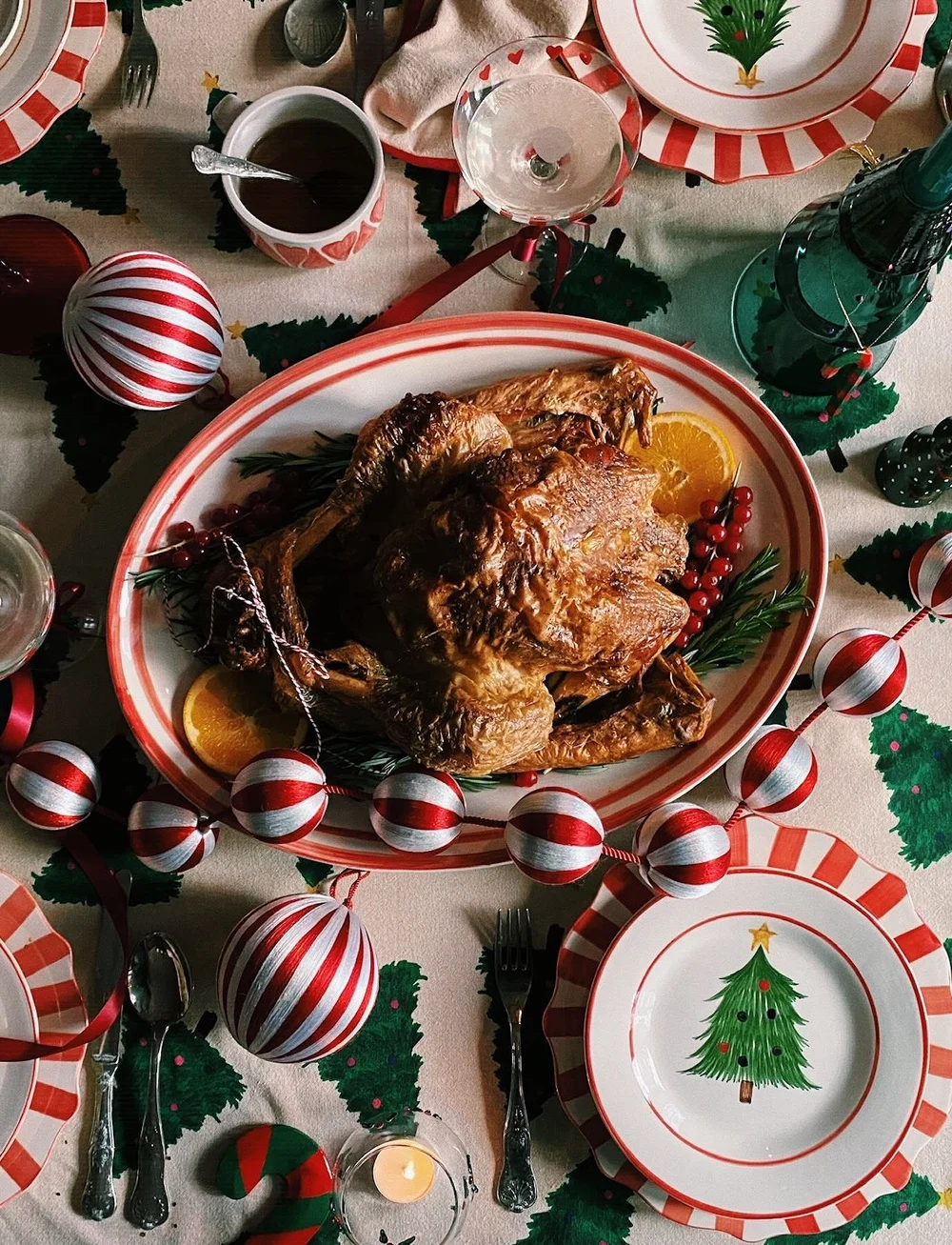 Anna + Nina - Turkey Serving Platter - vaagnad ja roogade serveerimisalused - multicolor - 1