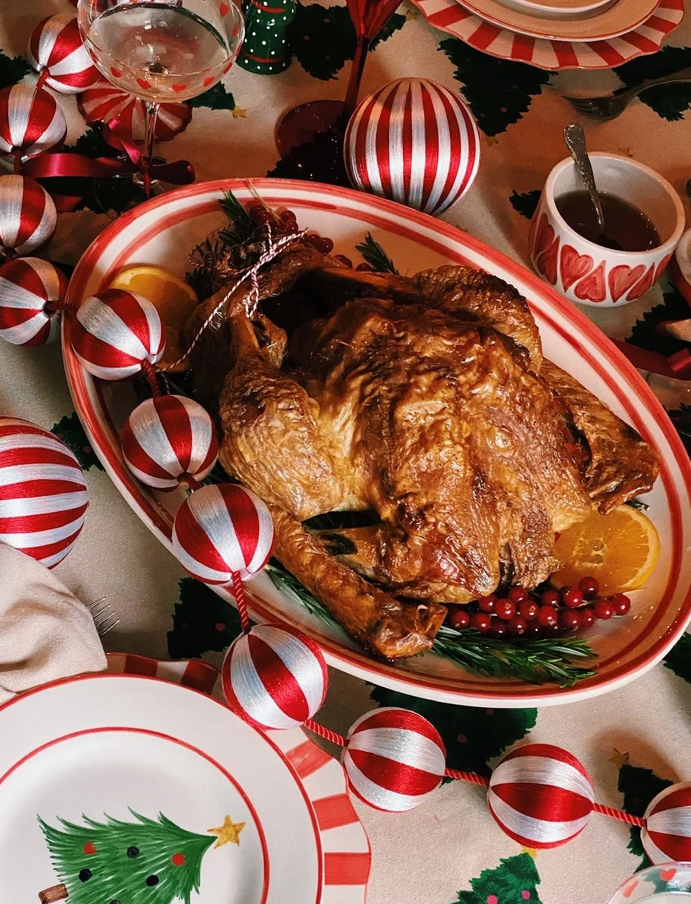 Anna + Nina - Turkey Serving Platter - vaagnad ja roogade serveerimisalused - multicolor - 2
