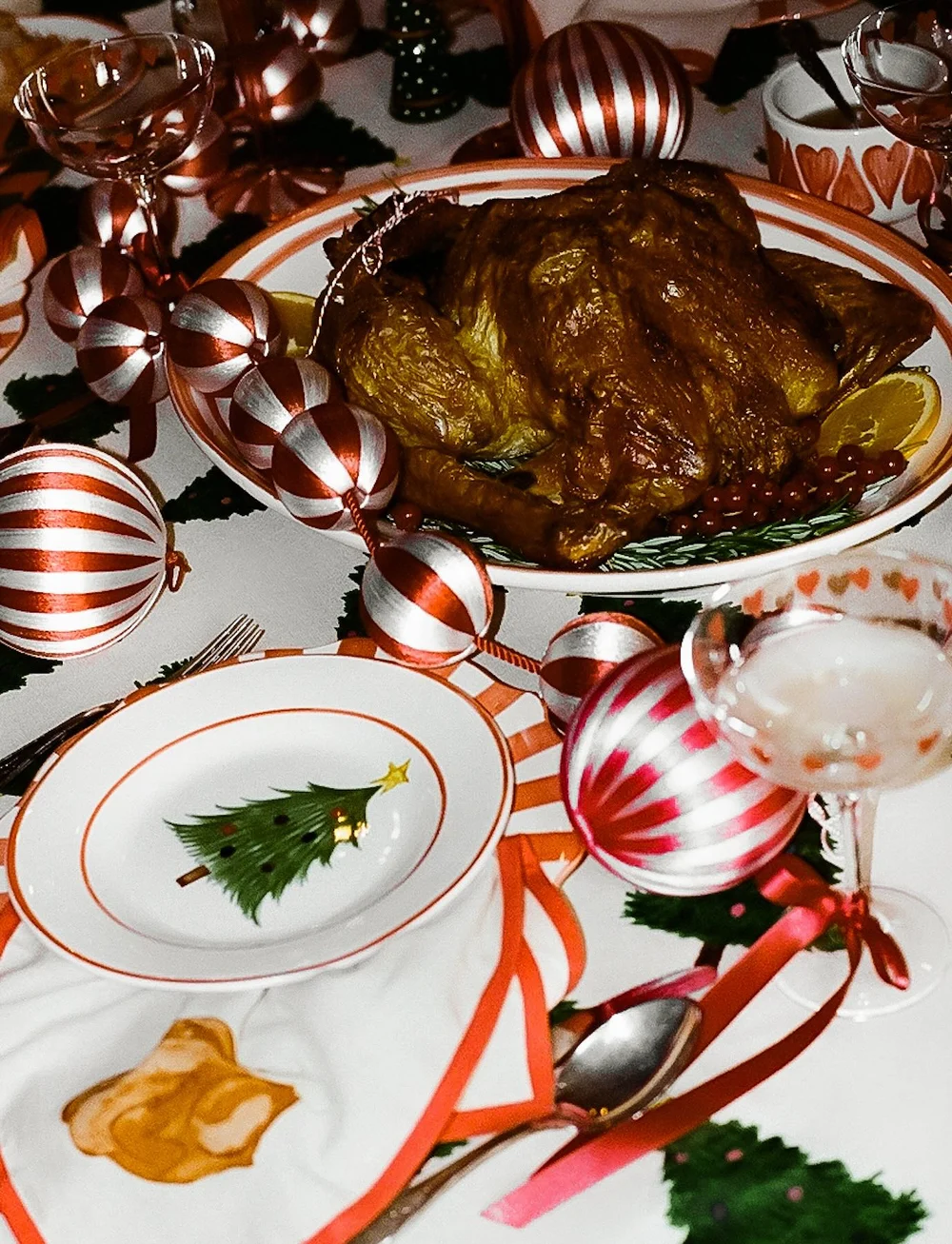 Anna + Nina - Turkey Serving Platter - vaagnad ja roogade serveerimisalused - multicolor - 3