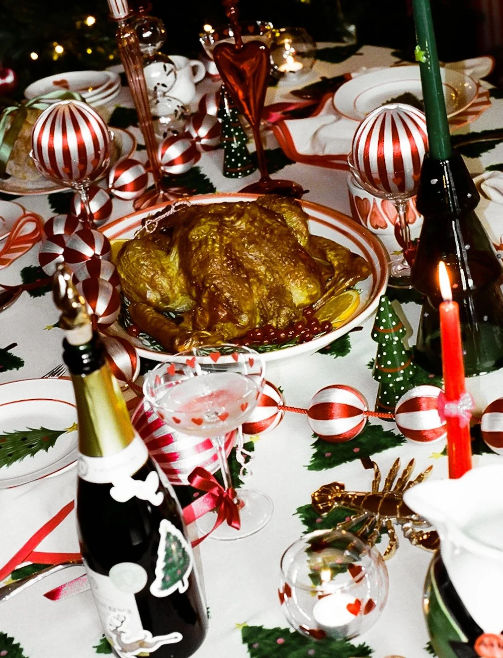 Anna + Nina - Turkey Serving Platter - vaagnad ja roogade serveerimisalused - multicolor - 4