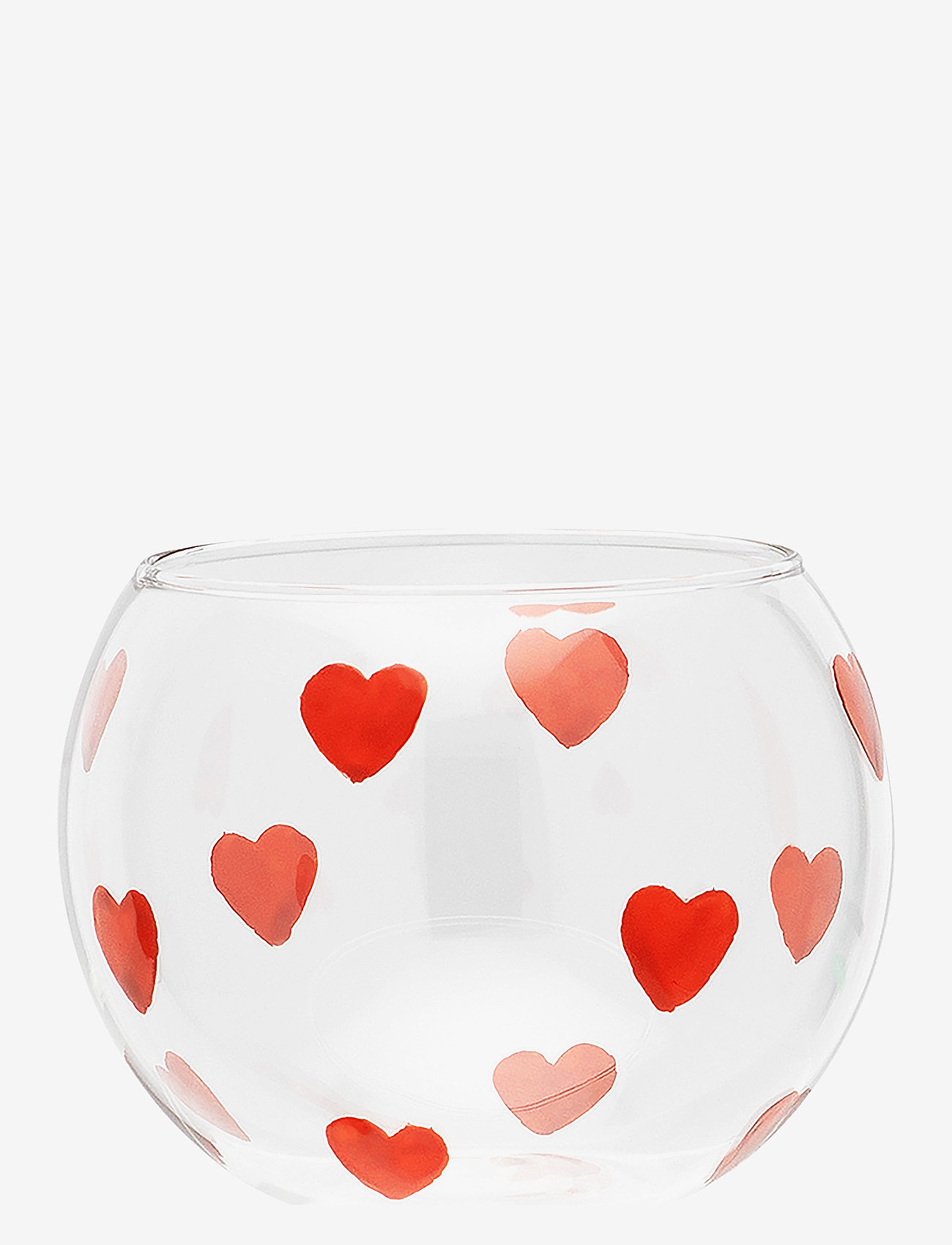 Anna + Nina - Classic Love Tea Light Holder - red - 1