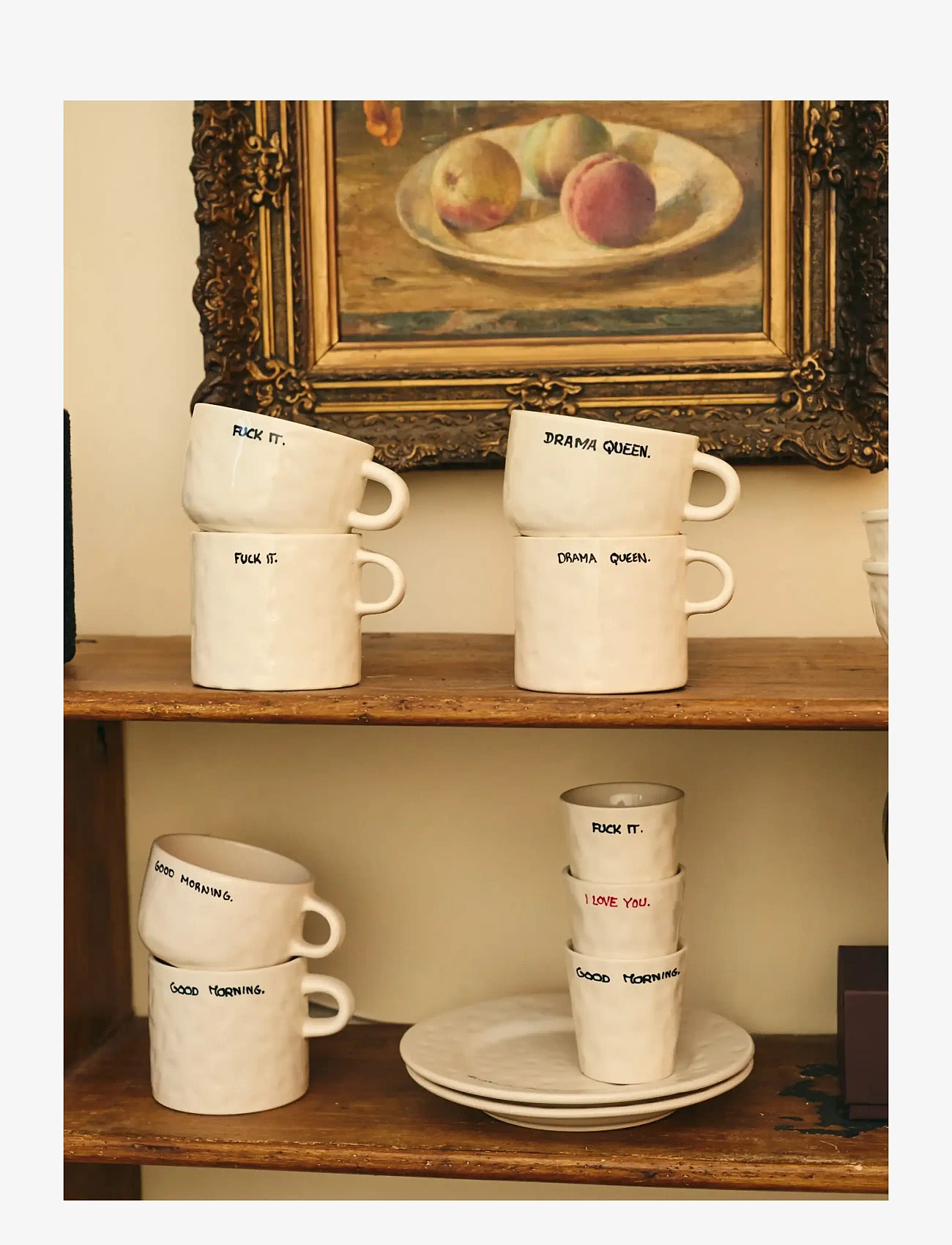 Anna + Nina - Fuck It Cappuccino Mug - kaffekopper - multi coloured - 1