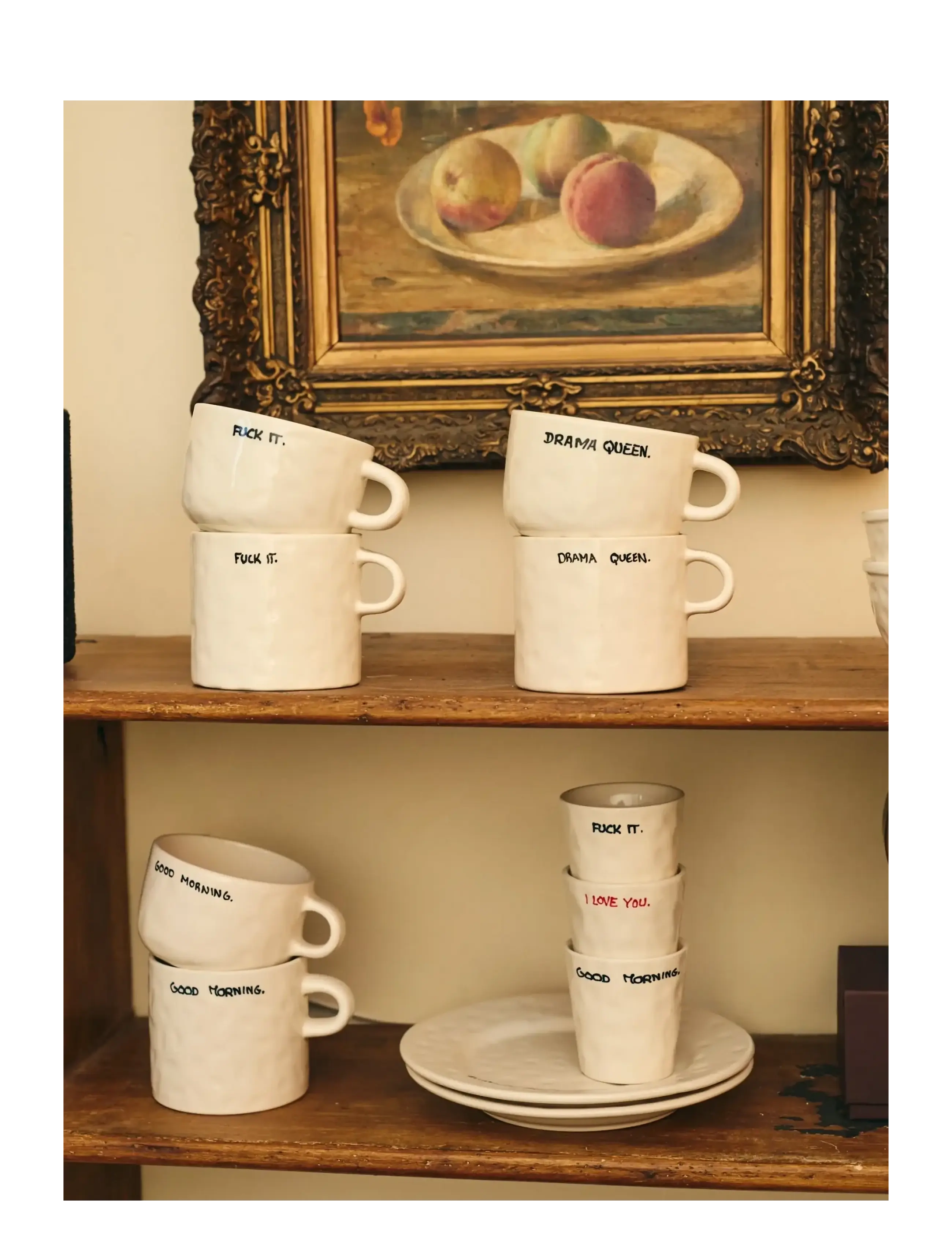 Anna + Nina - Fuck It Cappuccino Mug - coffee cups - multi coloured - 1