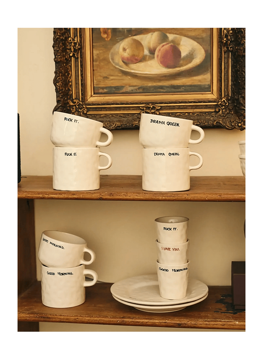 Anna + Nina - Fuck It Cappuccino Mug - kaffetassen - multi coloured - 1