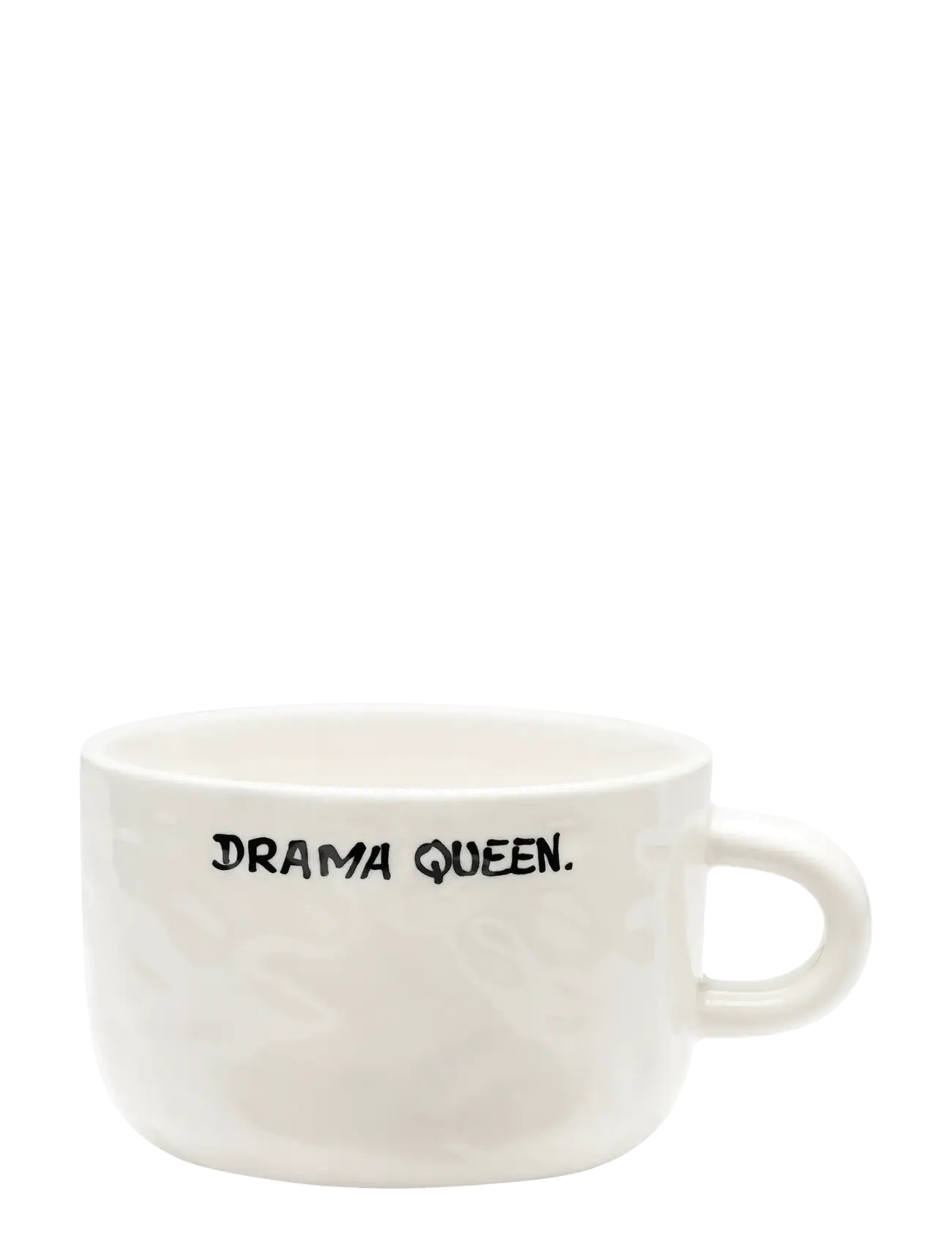 Anna + Nina Drama Queen Cappuccino Mug, Coffee Kop, Creme, Str: ONE SIZE