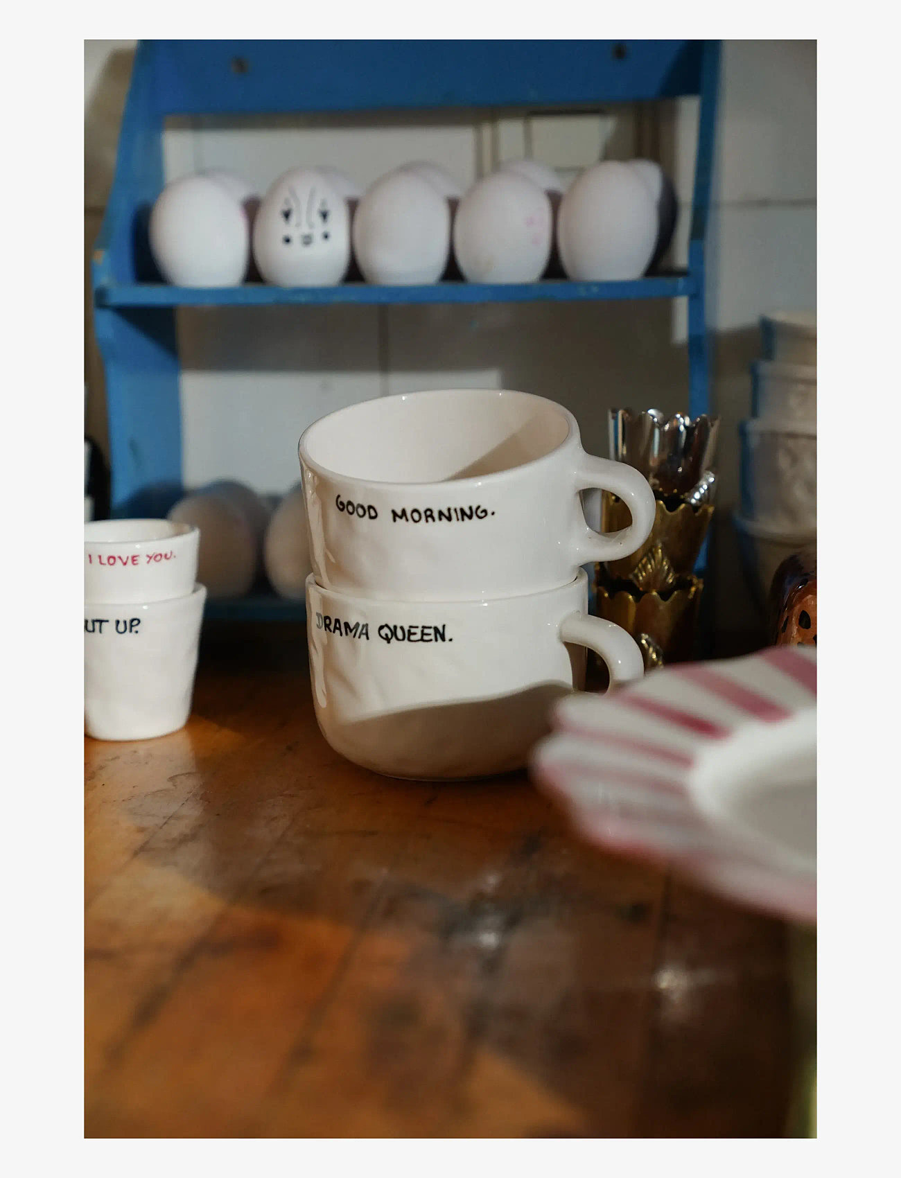 Anna + Nina - Drama Queen Cappuccino Mug - kaffekopper - multi coloured - 1