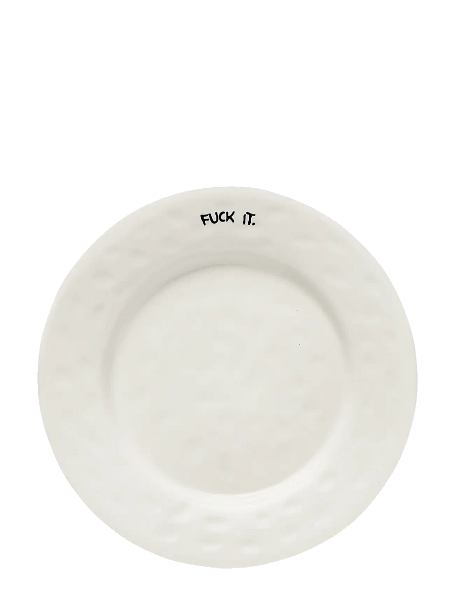 Anna + Nina - Fuck It Breakfast Plate - väikesed taldrikud - multi coloured - 0