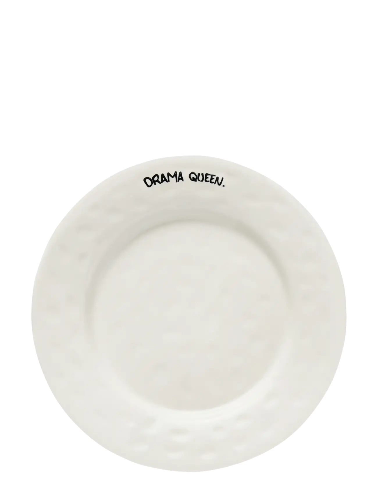 Anna + Nina Drama Queen Breakfast Plate, One Size, Plates, Weiß - Small Homeware