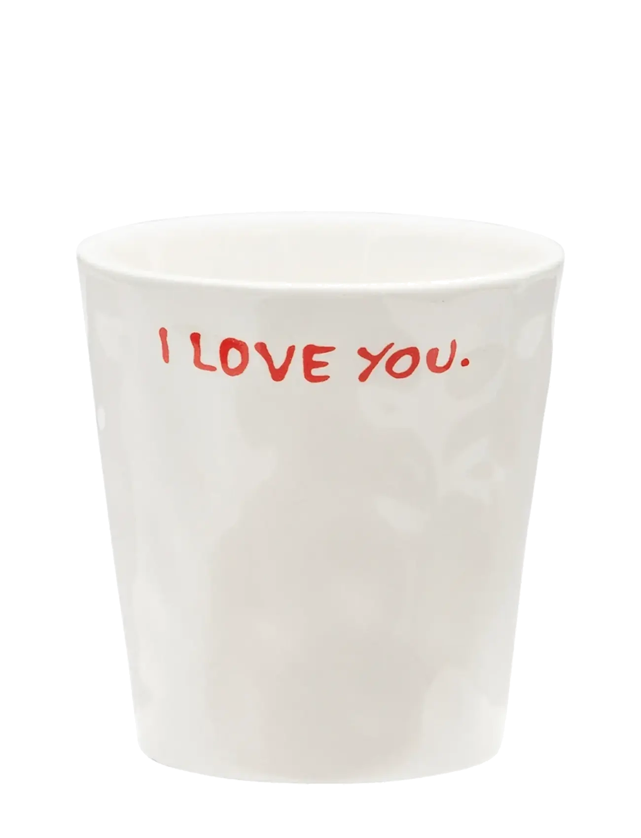 Anna + Nina I Love You Coffee Cup, Coffee Kop, Hvid, Str: ONE SIZE
