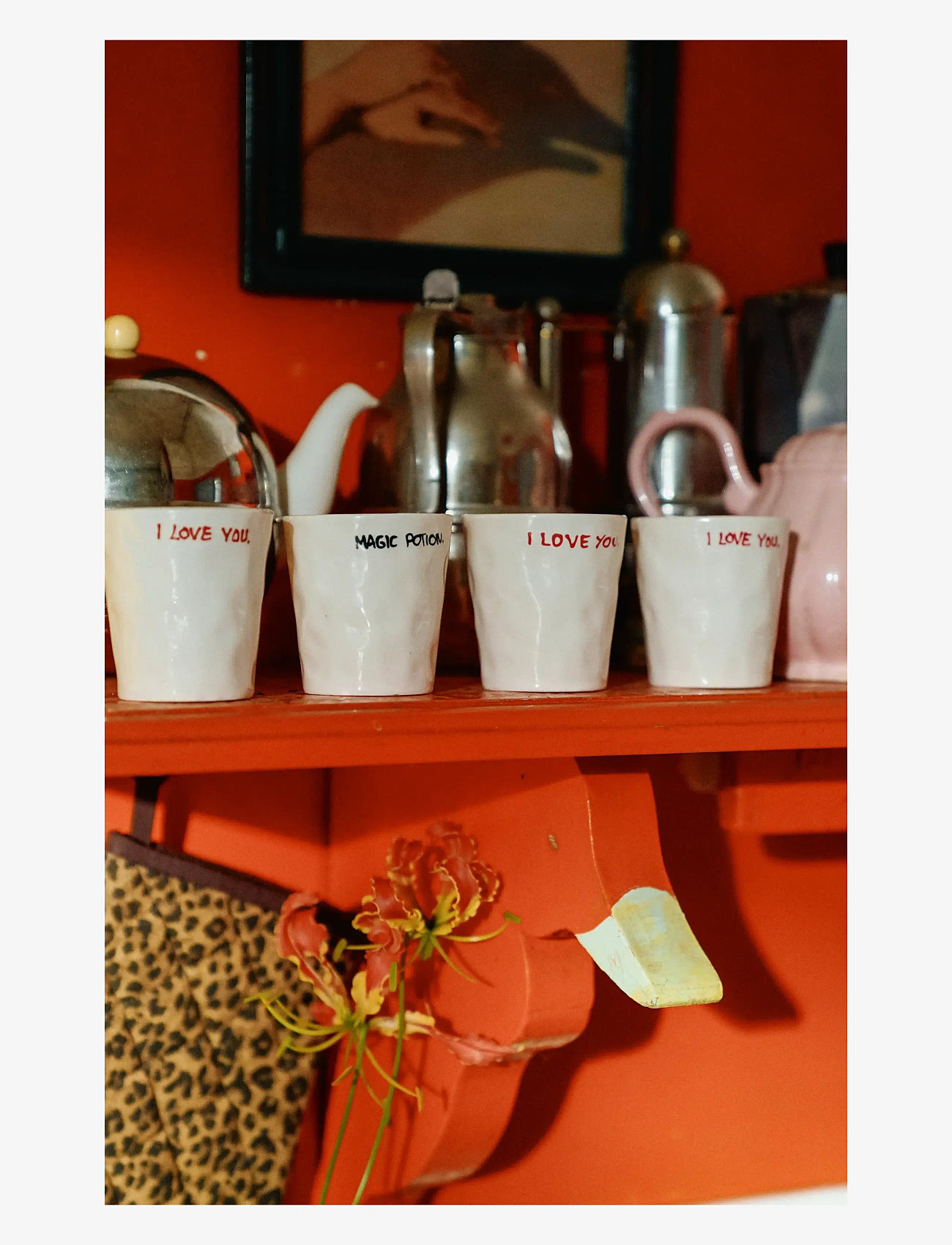 Anna + Nina - I Love You Coffee Cup - kaffekopper - multi coloured - 1