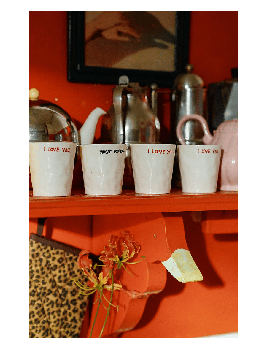 Anna + Nina - I Love You Coffee Cup - kohvitassid - multi coloured - 1