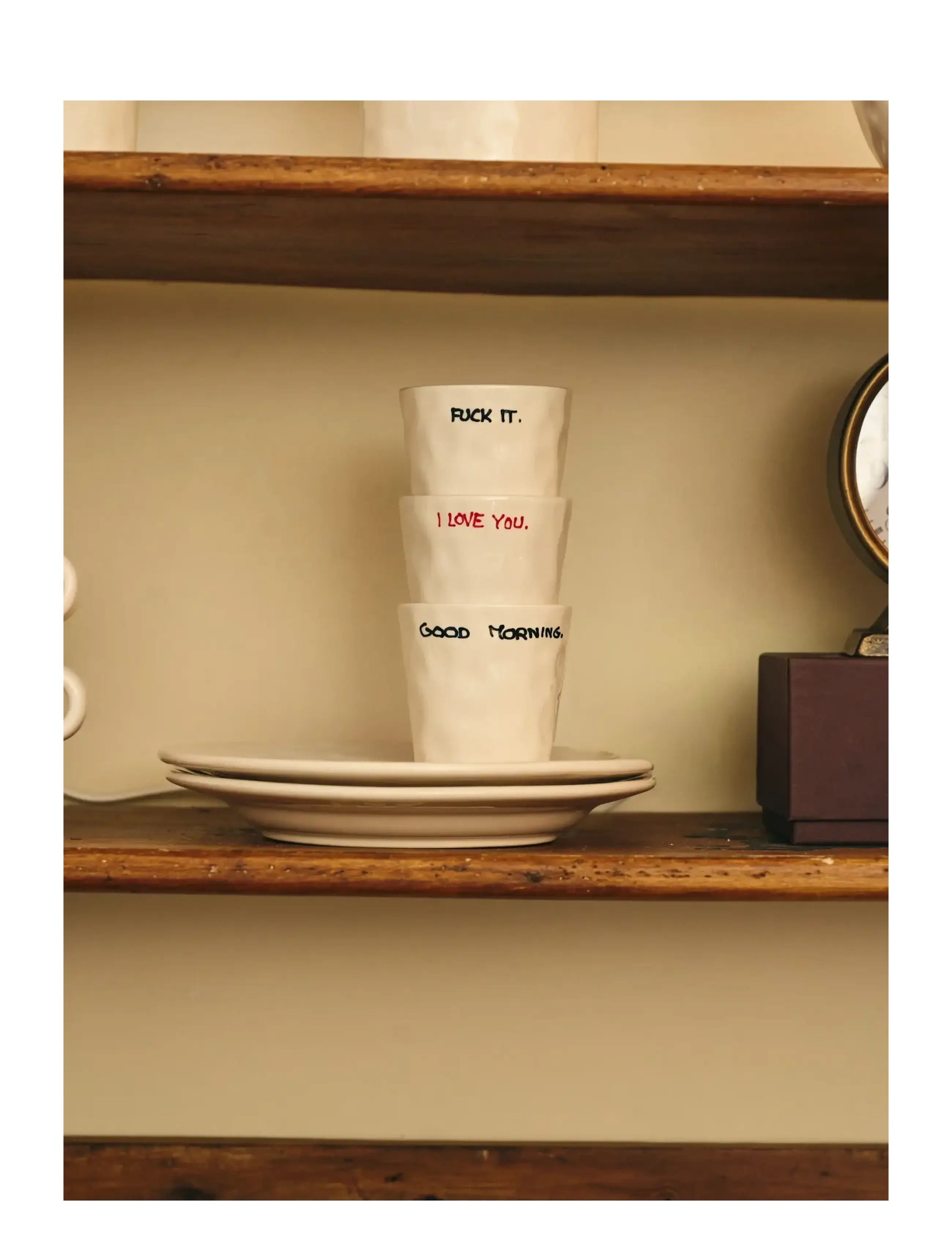 Anna + Nina - Fuck It Coffee Cup - coffee cups - multi coloured - 1