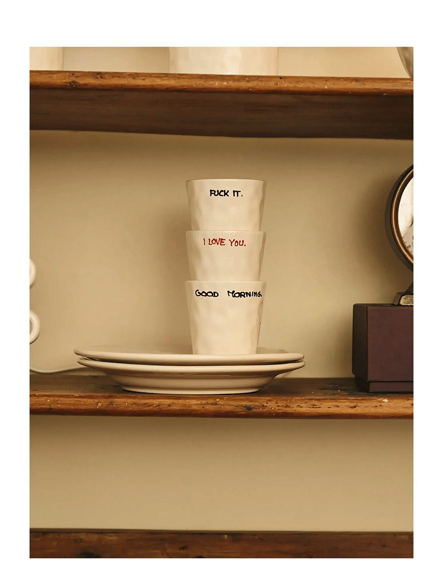 Anna + Nina - Fuck It Coffee Cup - kaffetassen - multi coloured - 1