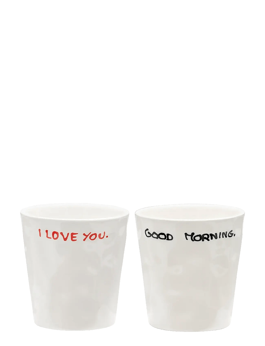Anna + Nina - Perfect Morning Coffee Cup Set of 2 - kohvitassid - multi coloured - 1