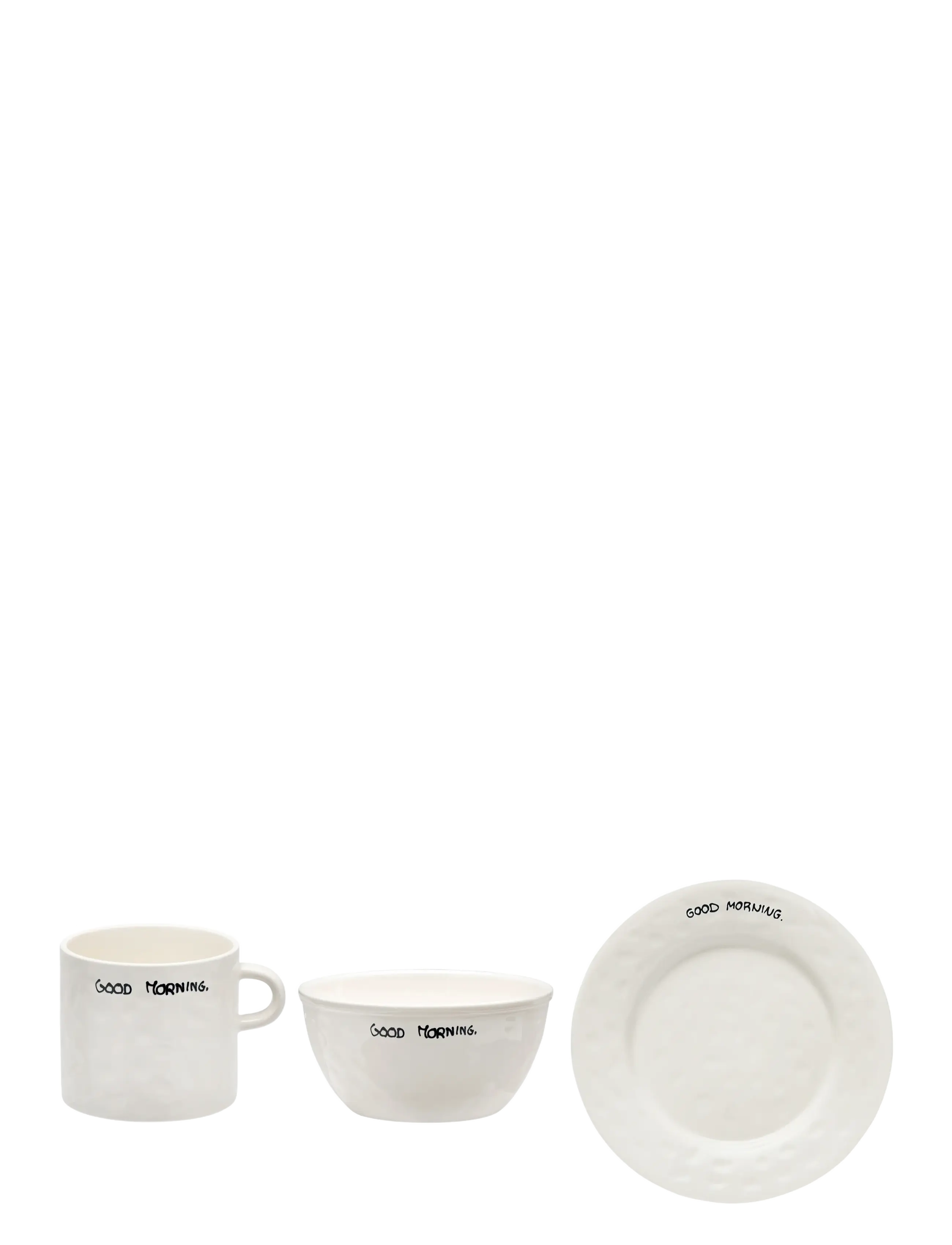 Anna + Nina Good Morning Breakfast Set - Astiastot ja astiasetit - MULTI COLOURED / white