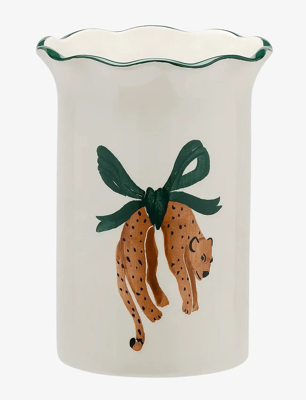 Anna + Nina - Hanging Leopard Vase - vasen - multicolour - 0