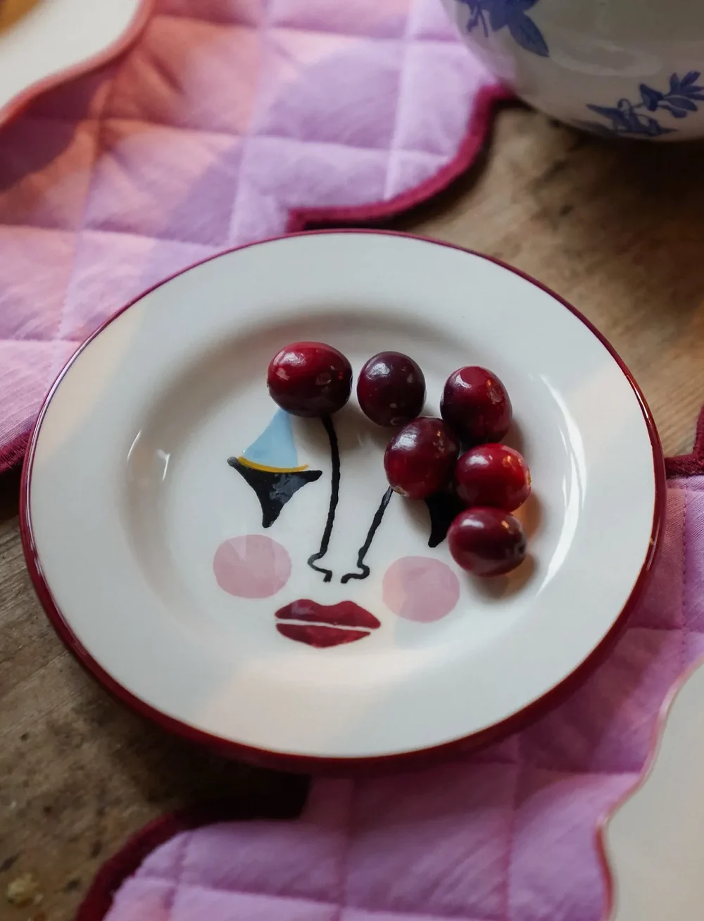 Anna + Nina - Pierrot Dessert Plate - köp efter pris - multicolour - 1