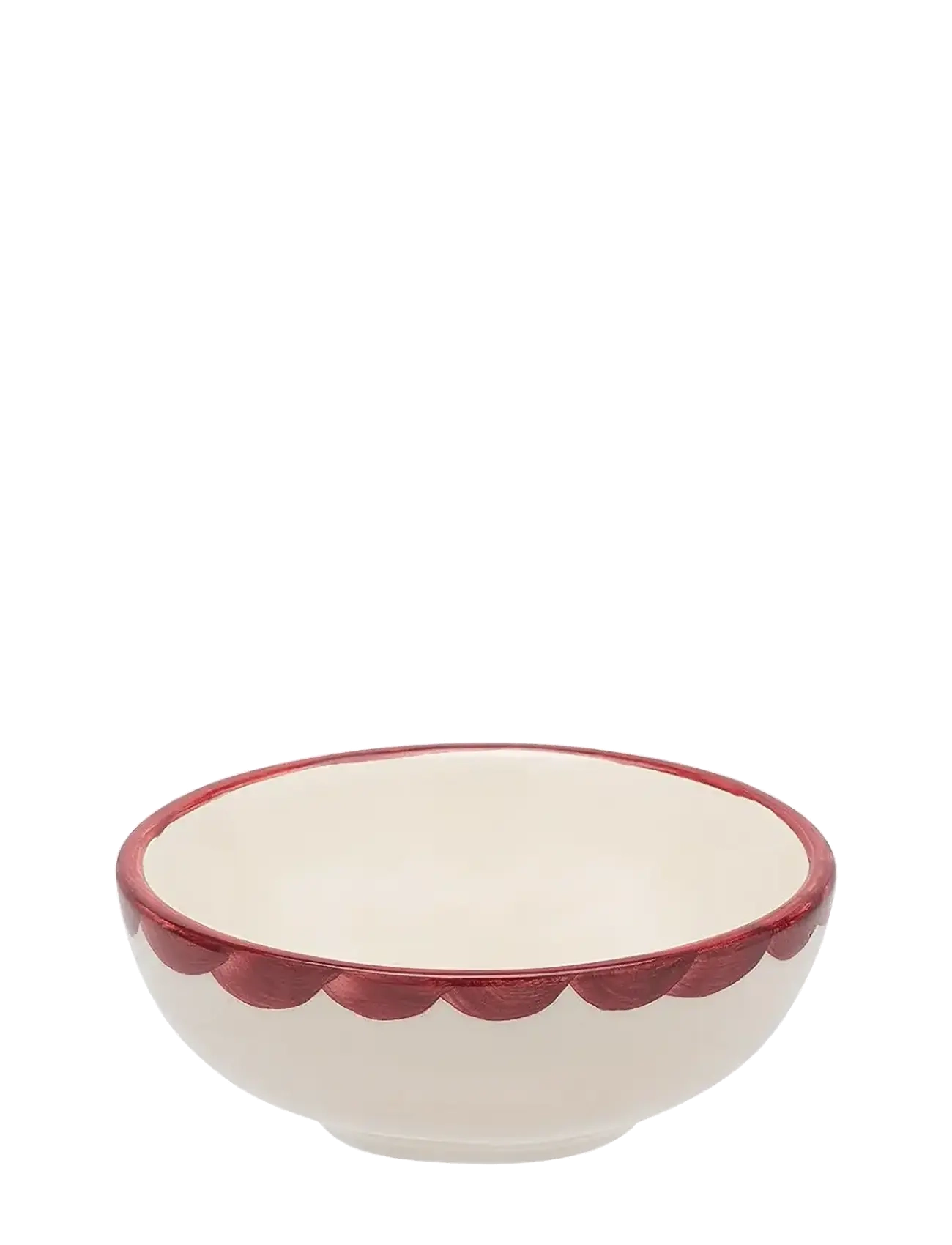 Anna + Nina Carmine Trim Tapas Bowl - Anna + Nina - RED / red