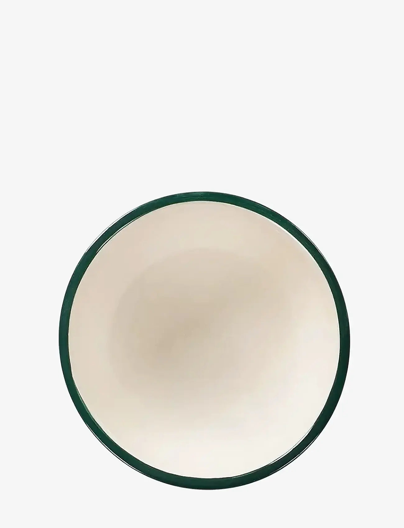 Anna + Nina - Peacock Trim Tapas Bowl - green - 1