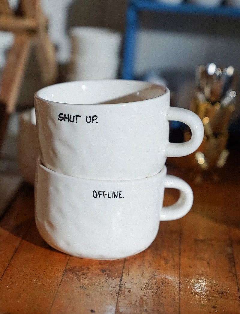 Anna + Nina - Offline Cappuccino Mug - køb efter pris - black - 1