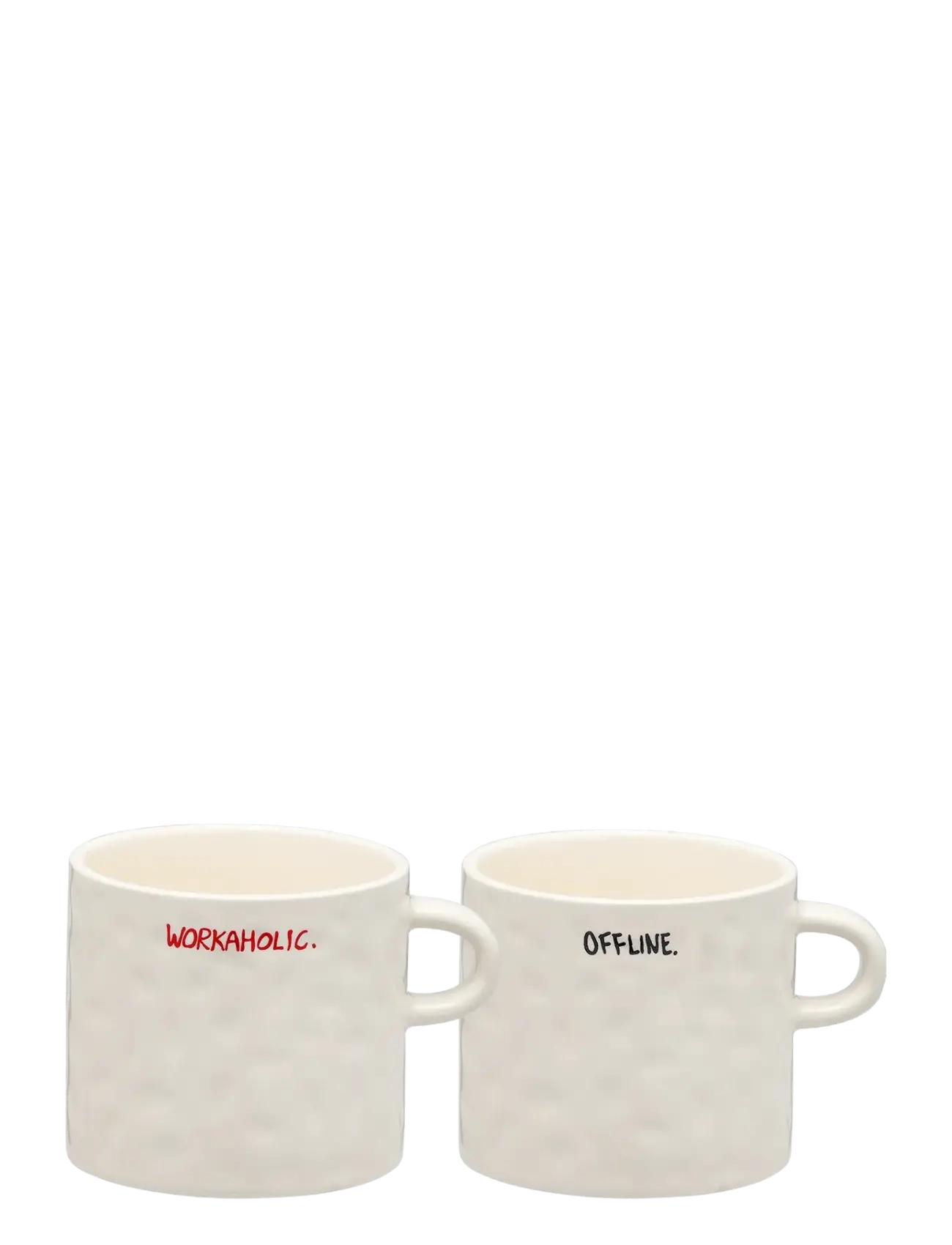 ANNA + NINA All About Balance Mug - Set Of 2 Cream - 355 ML - Unisex