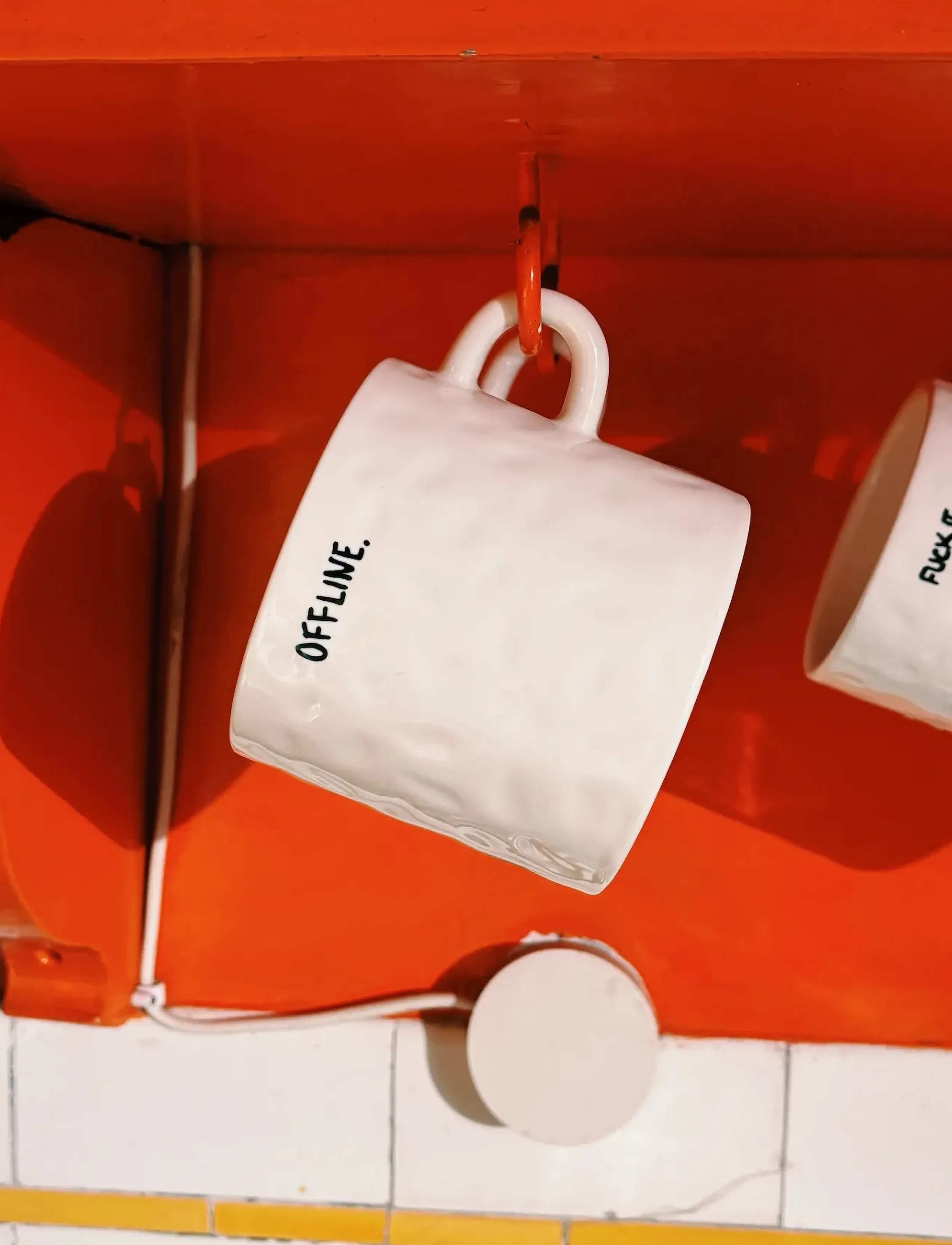 Anna + Nina All About Balance Mug Set Of 2, 355 ml, Cups & Mugs, Creme - Coffee Cups, Homeware