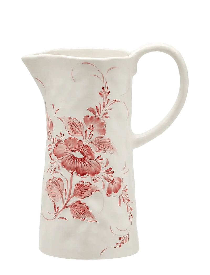 Anna + Nina - Whimsical Rose Jug - water carafes - red - 1