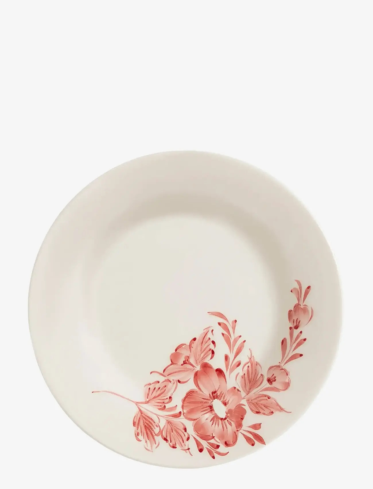 Anna + Nina - Whimsical Rose Breakfast Plate - asietter - red - 1