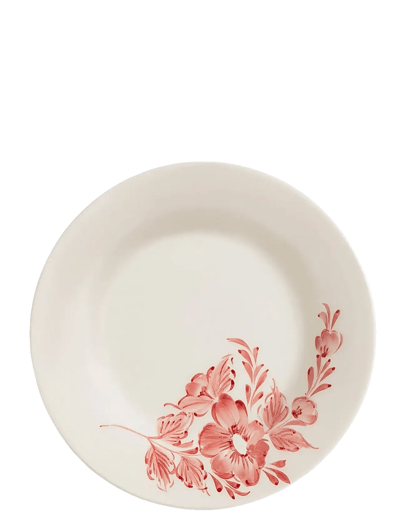 Anna + Nina - Whimsical Rose Breakfast Plate - asietter - red - 1