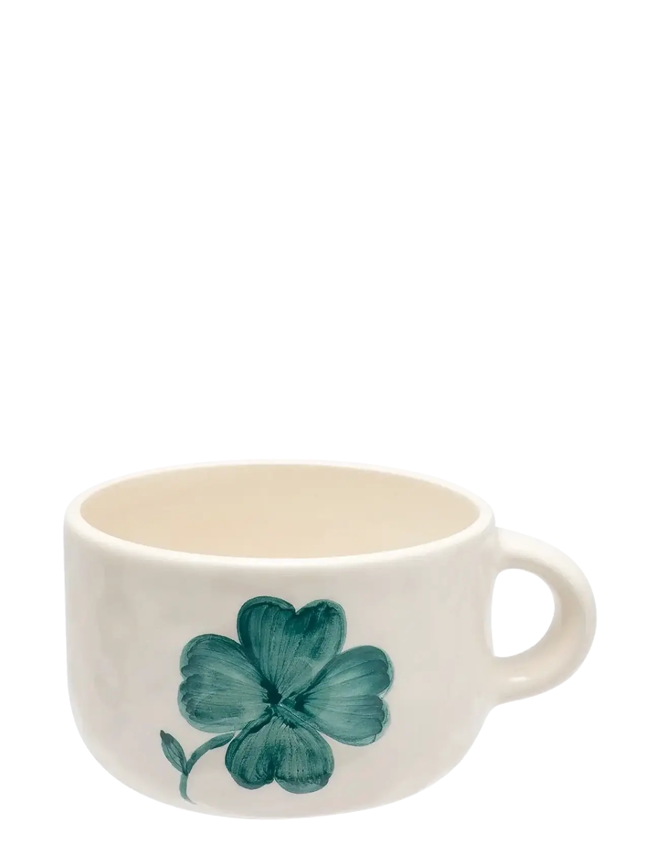 Anna + Nina Shamrock Cappucino Mug - Anna + Nina - GREEN / green