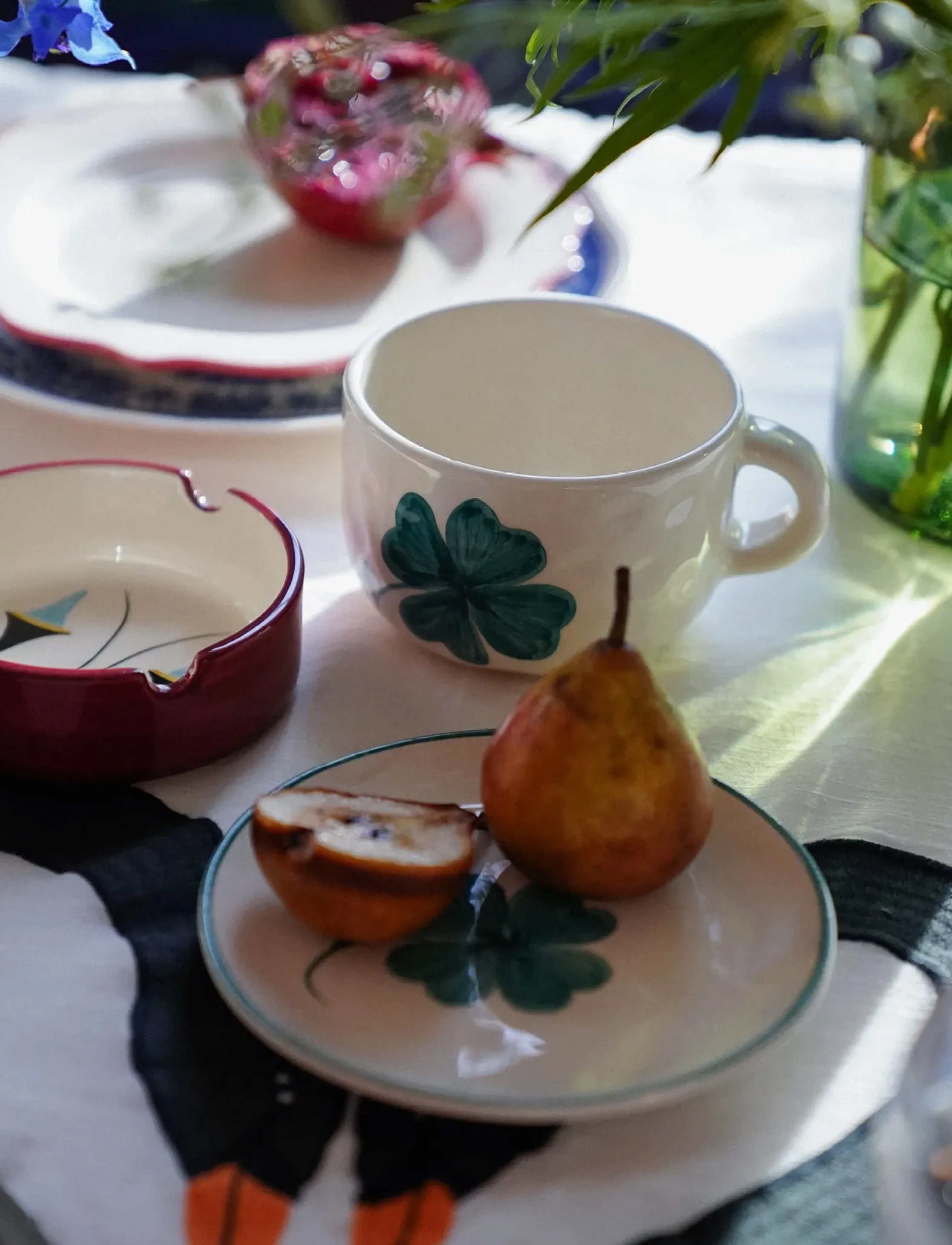 Anna + Nina - Shamrock Cappucino Mug - tea cups - green - 2