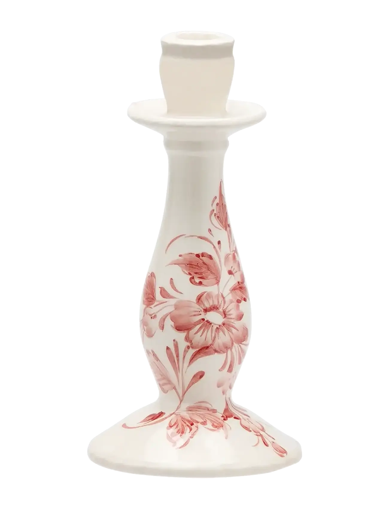 ANNA + NINA Whimsical Rose Candle Holder Cream - H12CM - Unisex