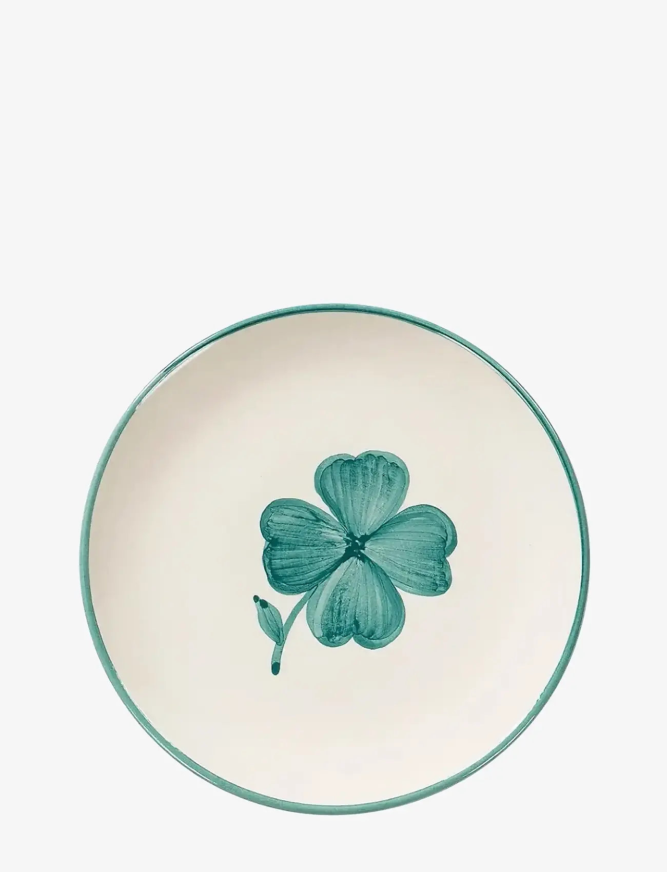 Anna + Nina - Shamrock Wall Decoration Plate - vægdekorationer - green - 0