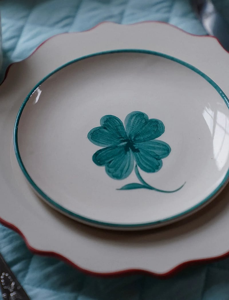 Anna + Nina - Shamrock Wall Decoration Plate - vægdekorationer - green - 2