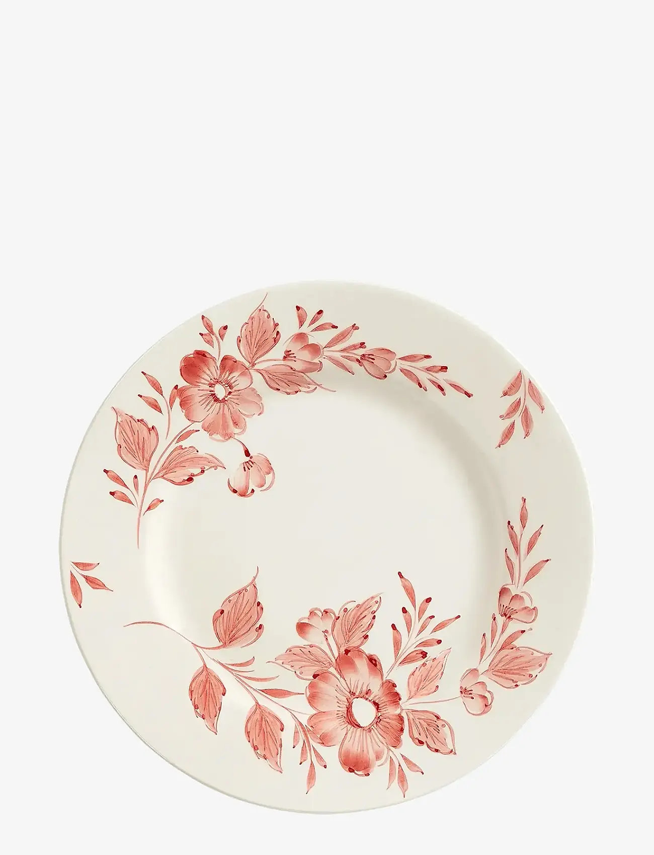 Anna + Nina - Whimsical Rose Dinner Plate - dinner plates - red - 1