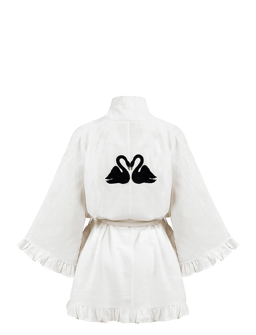 Anna + Nina - Black Swan Kimono - kimonod - multicolour - 2