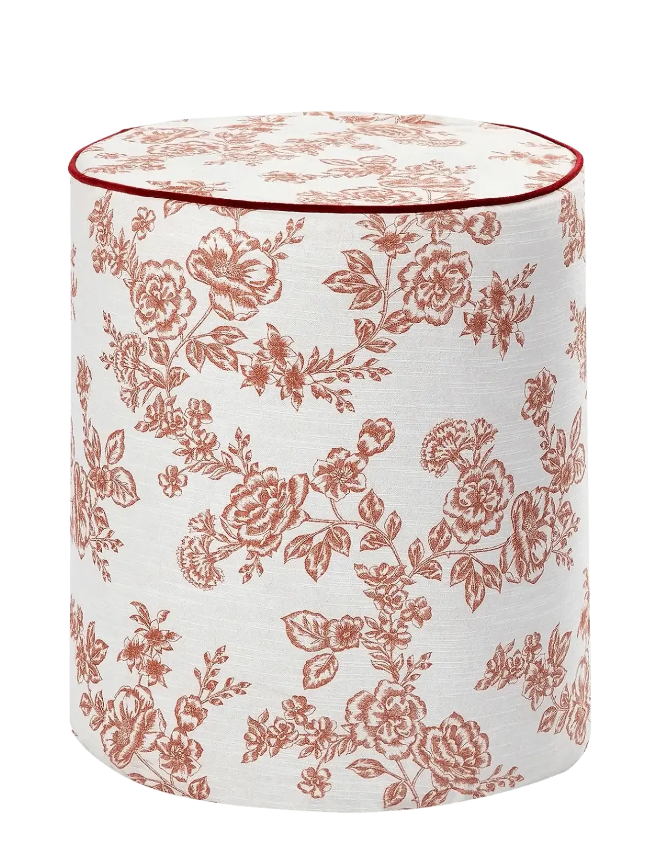 Anna + Nina Whimsical Rose Pouf - Anna + Nina - MULTICOLOUR / cream