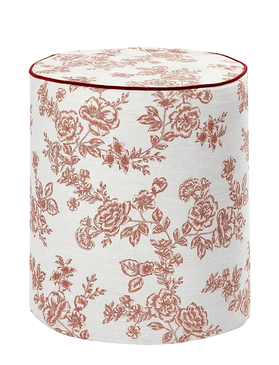 Anna + Nina - Whimsical Rose Pouf - poufs - multicolour - 0