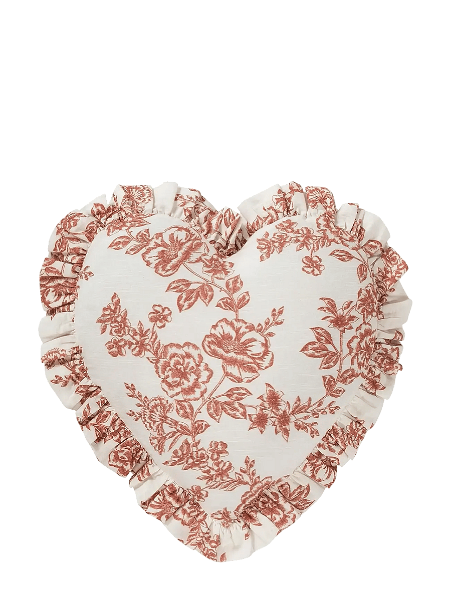 Anna + Nina - Whimsical Rose Heart Cushion - kissen - multicolour - 1
