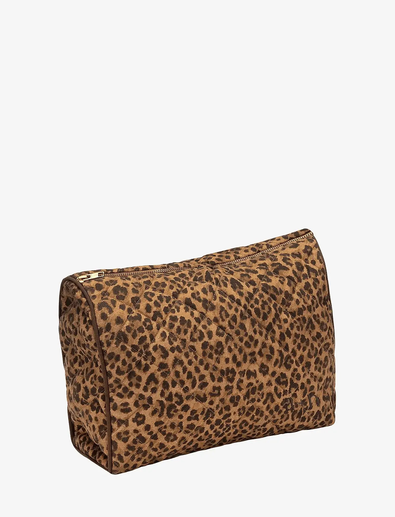 Anna + Nina - Leopard Quilted Wash Bag - kosmetiktaschen - multicolour - 1
