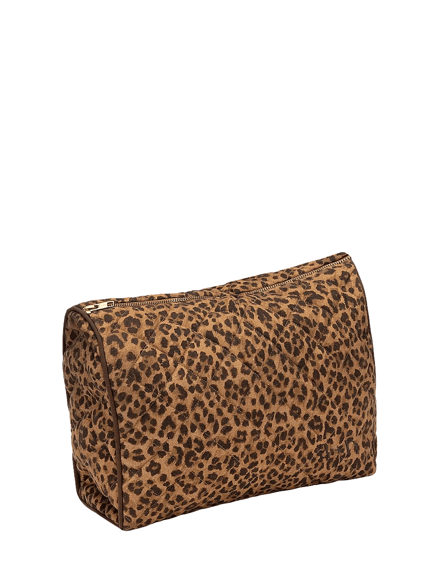 Anna + Nina - Leopard Quilted Wash Bag - kosmeetikakotid - multicolour - 1
