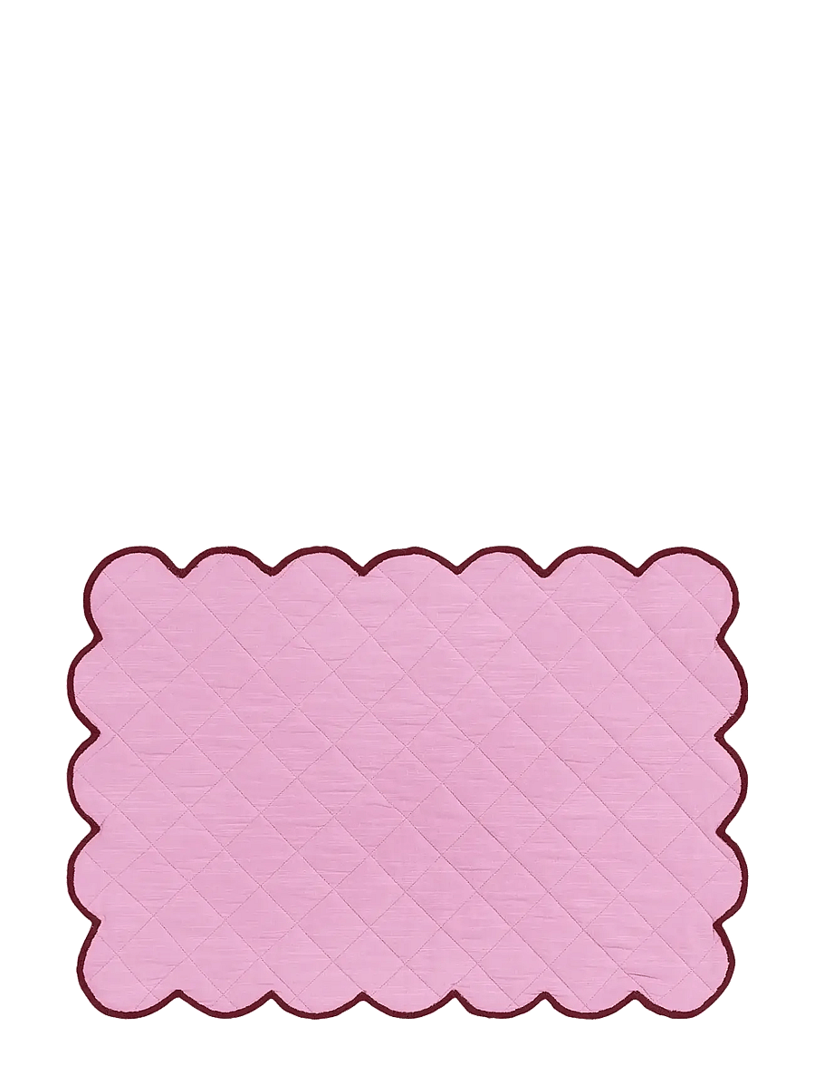 Anna + Nina - Cotton Candy Scalloped Placemat - multicolour - 0