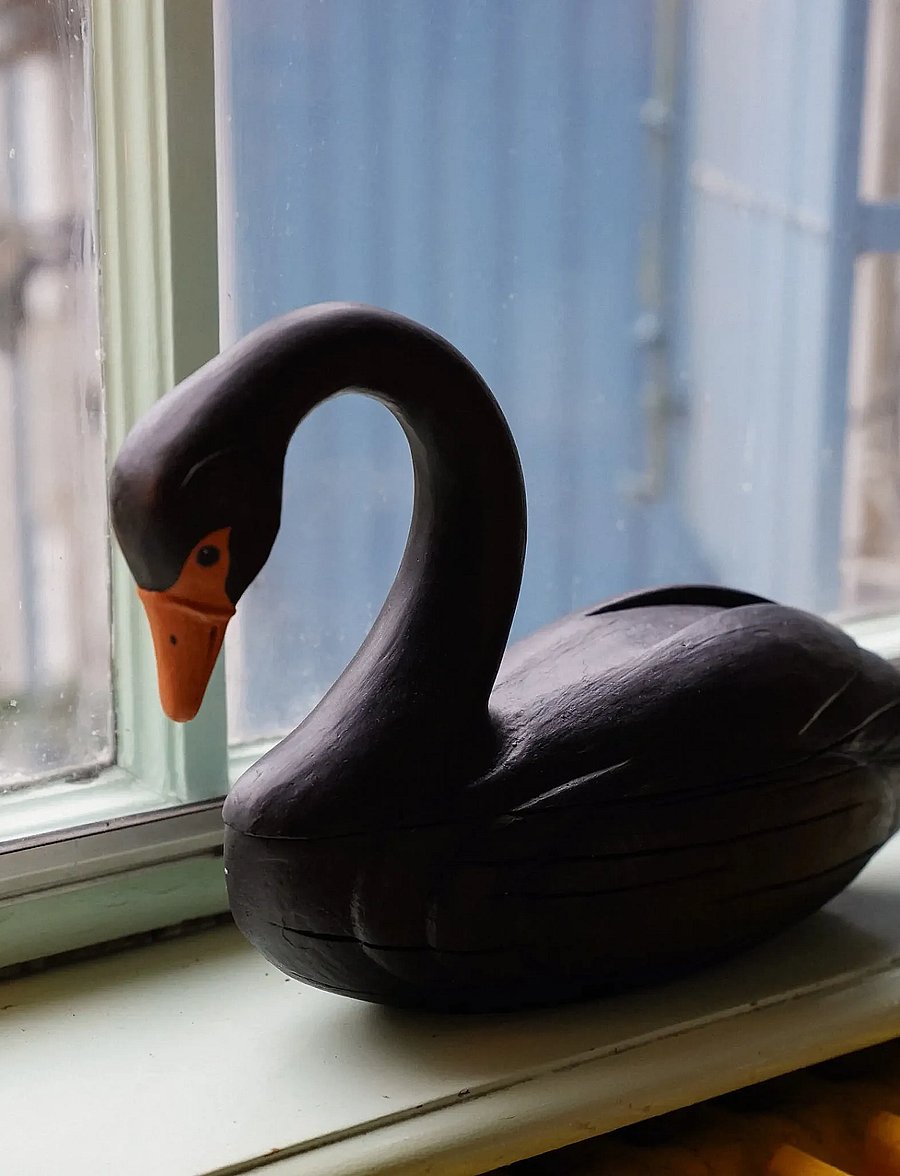 Anna + Nina - Black Swan Trinket Box - black - 2
