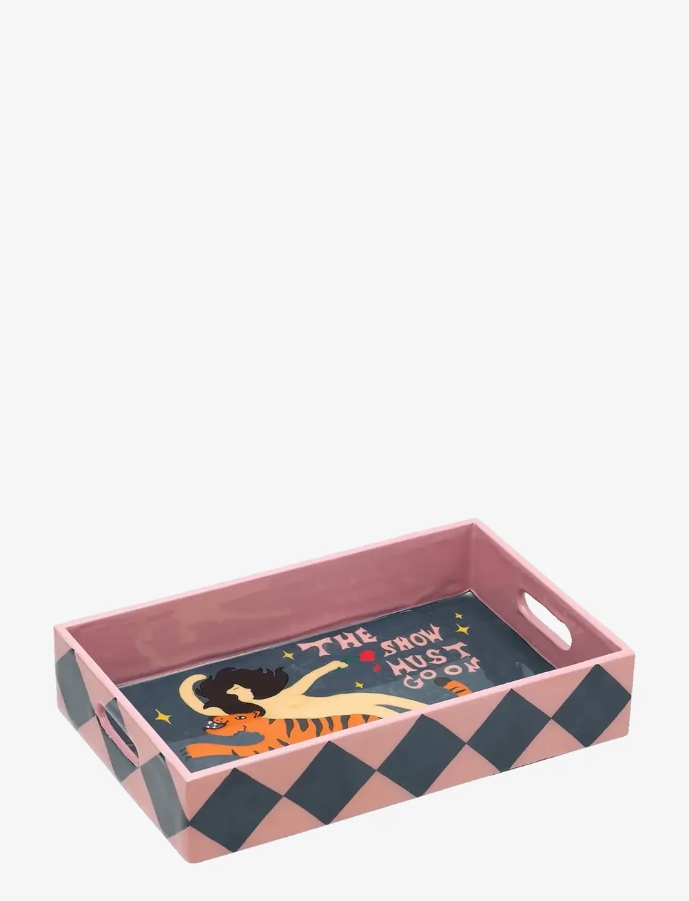 Anna + Nina - The Show Must Go On Tray - pyntefat - multicolour - 0