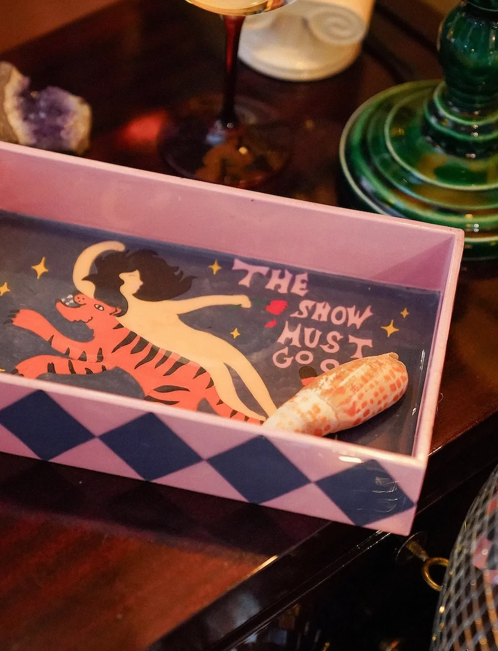 Anna + Nina - The Show Must Go On Tray - pyntefat - multicolour - 1