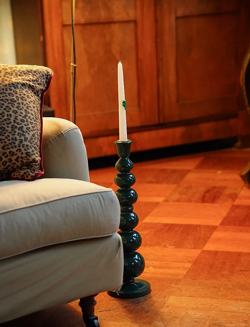 Anna + Nina - Pine Balloon Candle Holder - candlesticks - green - 2