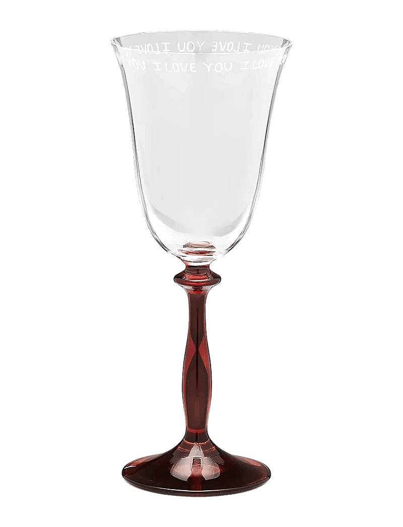 Anna + Nina - I Love You Wine Glass - weißweingläser - white - 0