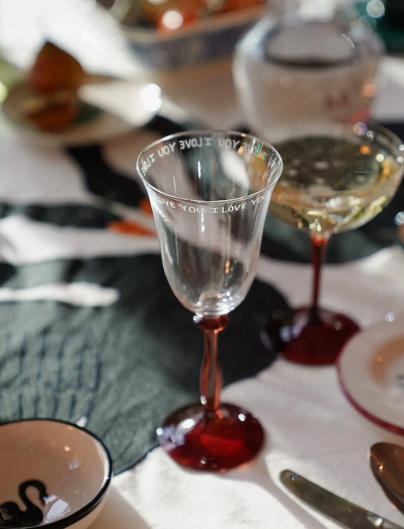 Anna + Nina - I Love You Wine Glass - weißweingläser - white - 1